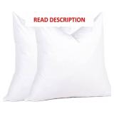 Euro Pillow Inserts 26 x 26 (Pack of 2, White)