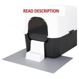 Cat Litter Box w/ Lid, Splash & Leak-Proof (Black)