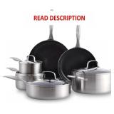GreenPan TriClad Stainless 10 Piece Cookware Set