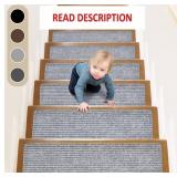 Non-Slip Stair Treads, 8' X 30' (15-Pack), Grey
