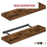QEEIG Floating Shelves 24x9 inch, Set of 2