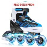 Adjustable Inline Skates with Light-up Wheels
