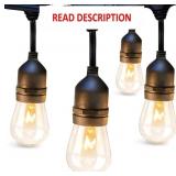 addlon 48 FT Outdoor String Lights, 18 Bulbs