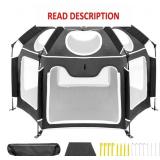 Baby Playpen with UV Canopy, Portable Baby Tent