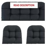 Wicker Chair Cushions 3pcs Waterproof Patio