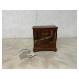 Miniature Wooden Cabinet and Decorative Boxes