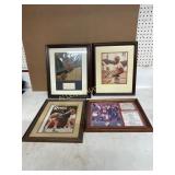 Framed Sports Memorabilia