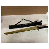 Gold-Tone Blade Sword with Sheath