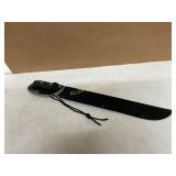 Snake Eye Serrated Machete with Sheath