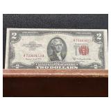1953 B Red Seal Two Dollar Bill
