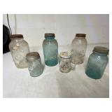 Vintage Glass Jars and Mug