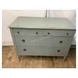 Painted Four-Drawer Wooden Dresser