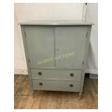 Painted Wooden Cabinet with Drawers