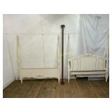 Cream-Painted Full Bed with Rails