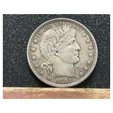 1892 Barber Silver Half Dollar