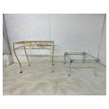 Two Metal Table Frames, Ornate Designs