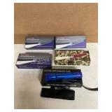 Five Stun Gun Flashlights with Accessories