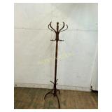 Wooden Freestanding Coat Rack with Curved Arms