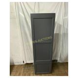 Gray Wooden Cabinet With Shelves