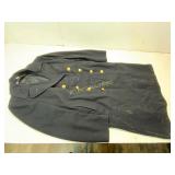 Double-Breasted Navy Peacoat with Gold Buttons