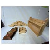 4 Wooden DecorPieces