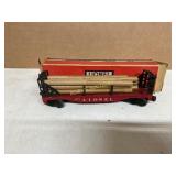 Lionel 6477 Flatcar with Logs and Box