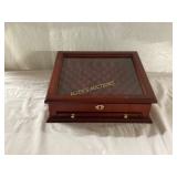 Glass-Top Wooden Display Case