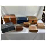 Wooden and Metal Storage Boxes