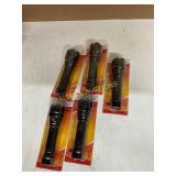 5 Battery-Powered Flashlights in Packaging