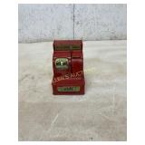 Red Tin Toy Coin Bank Cash Register
