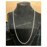 Sterling Silver Rope Chain Necklace