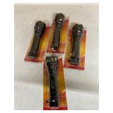 Four LED Flashlights in Packaging