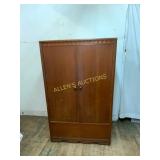 Wooden Two-Door Wardrobe Cabinet