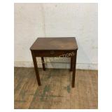 Wood Accent Table with Single Drawer
