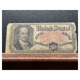 United States 50 Cents Fractional Note