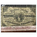 United States 3 Cents Fractional Note