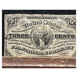 1863 United States 3 Cents Fractional Note