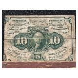1862 U.S. 10 Cents Fractional Note