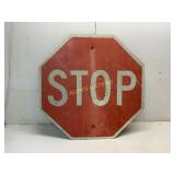 Vintage Reflective Metal Stop Sign