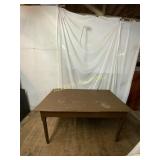 Wood Rectangular Table with Tapered Legs
