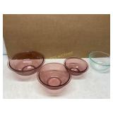 Four Glass Mixing Bowls