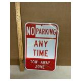 Reflective No Parking Sign