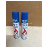 Two City 7x Refined Butane Gas Canisters