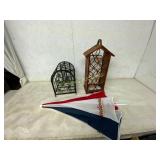 Wine Racks with Budweiser Umbrella