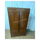 Wooden Two-Door Wardrobe Cabinet