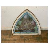 Arched Stained Glass Window Panel