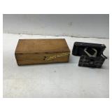 Vintage Folding Camera with Wooden Box