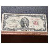 1953 Red Seal Two-Dollar Bill