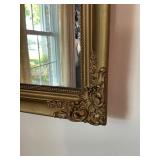 Rectangular Wall Mirror with Gilt Frame