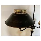 Brass and Black Metal Student Desk Lamp